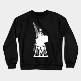 Dockyard Crane White Crewneck Sweatshirt